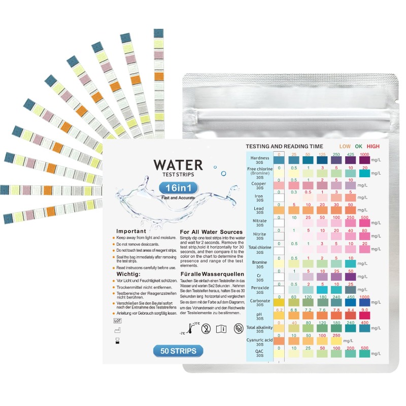 Planted Aquarium Test Kit - Aquarium Test Strips Freshwater PH Water