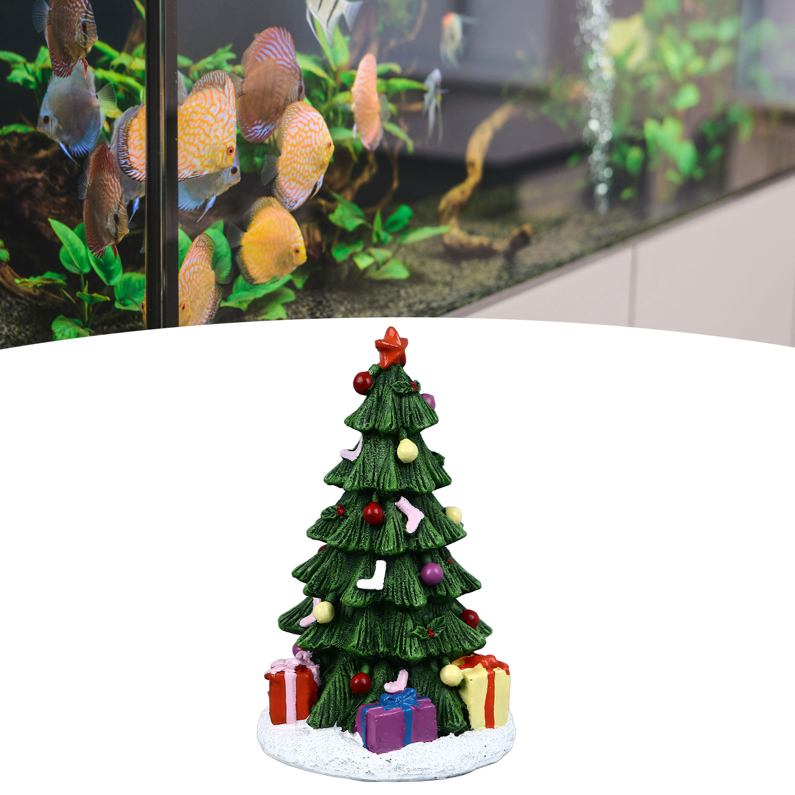 ZK20 Christmas Fish Tank Ornam - Planted Aquarium Media ulasan dan harga