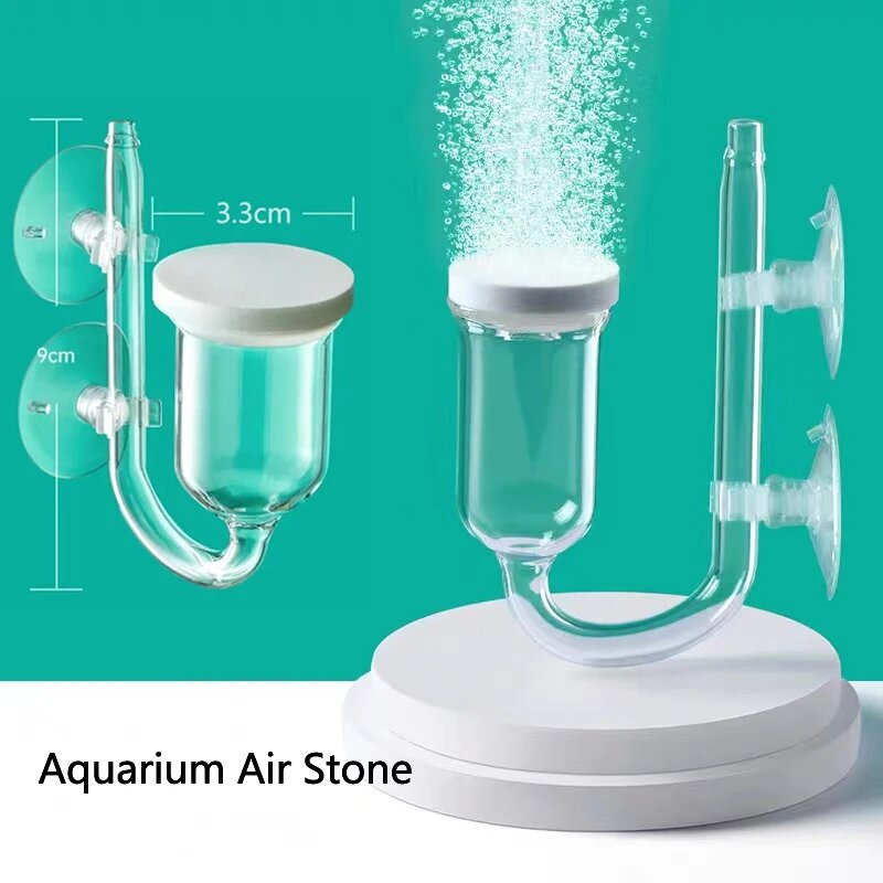 1Set Glass Air Pump Sand Stone - Aquarium Lily Pipe ulasan dan harga