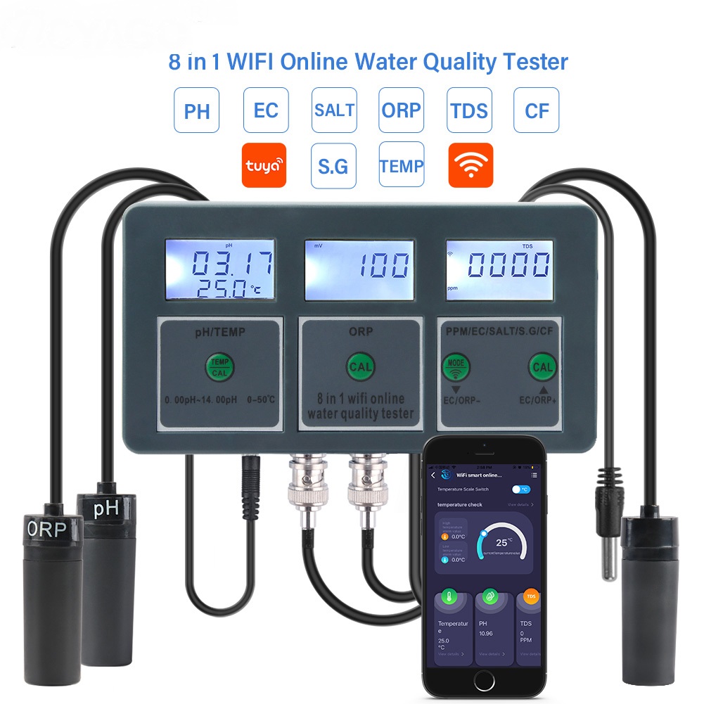 Tuya WiFi Digital PH ORP TDS E - Planted Aquarium Test Kit ulasan dan harga