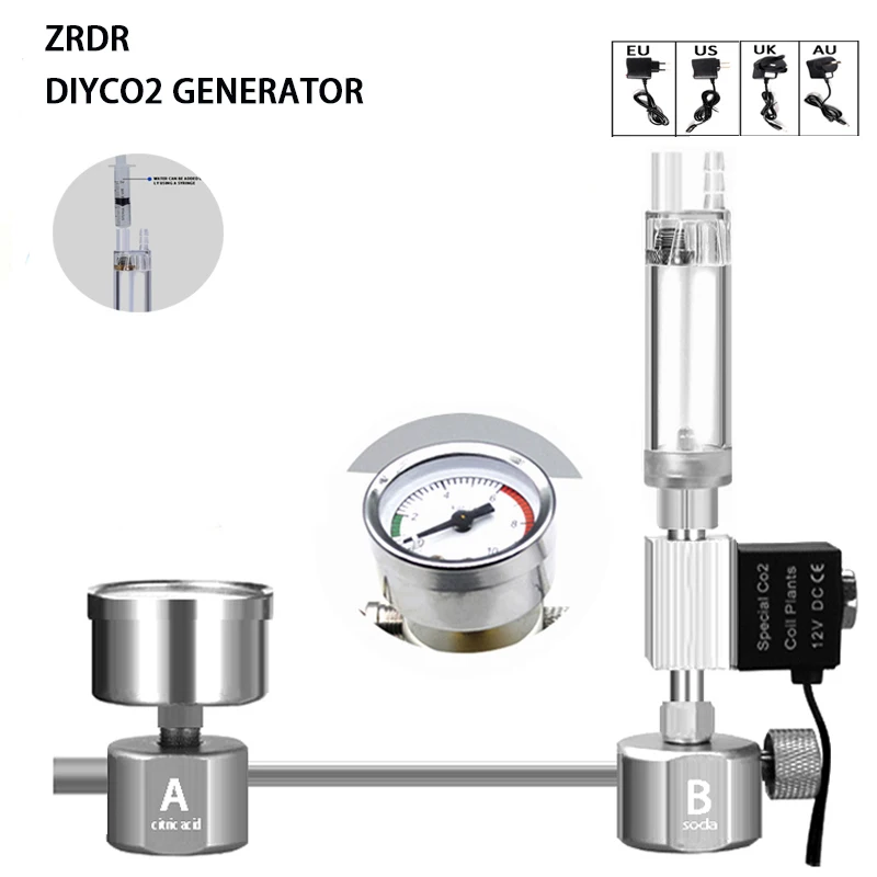 Aquarium DIY CO2 Reactor Gener - Planted Aquarium Co2 System ulasan dan harga
