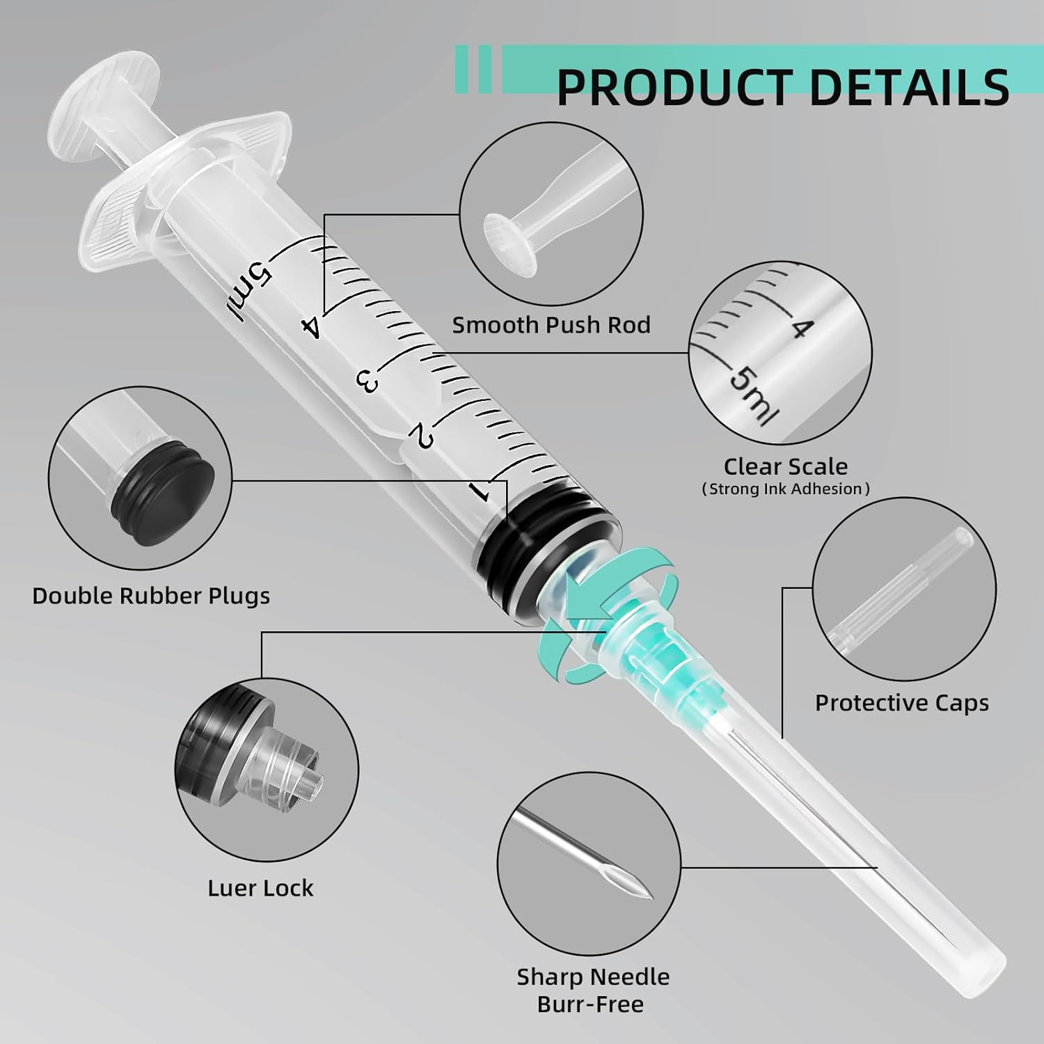 5ml Luer Lock Syringe, Suitabl - Planted Aquarium Parameters ulasan dan harga