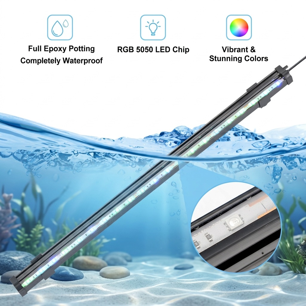 USB LED Aquarium Air Bubble Li - Aquarium Lily Pipe ulasan dan harga