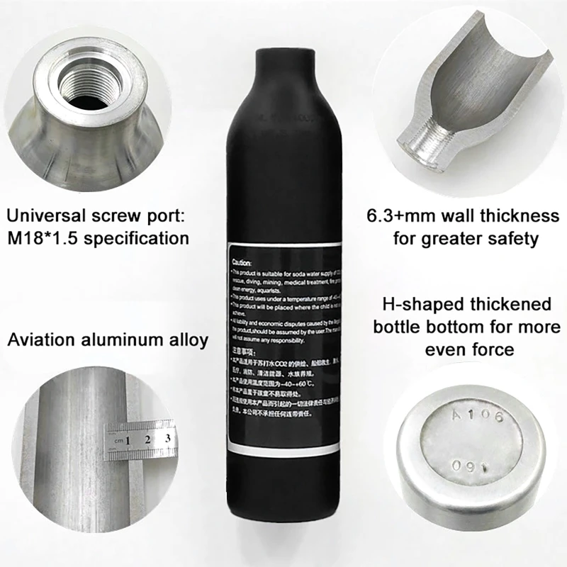 High Pressure Bottle Thread M1 - Planted Aquarium Parameters ulasan dan harga